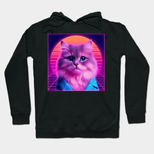 vaporwave cat Hoodie